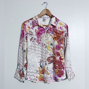 Mr Shirt Colorful 100% Silk Shirt
